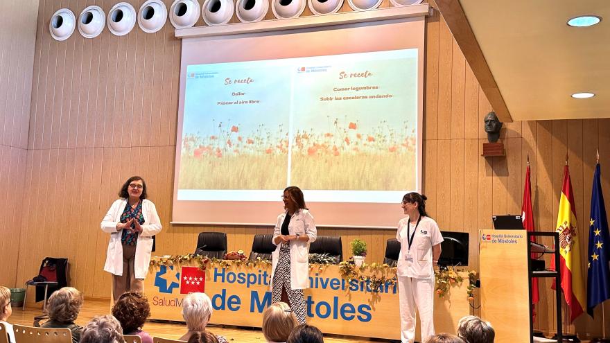 Texto Alternativo: El Hospital de Móstoles se suma a las actividades de la Semana del Corazón, centrándose en las mujeres