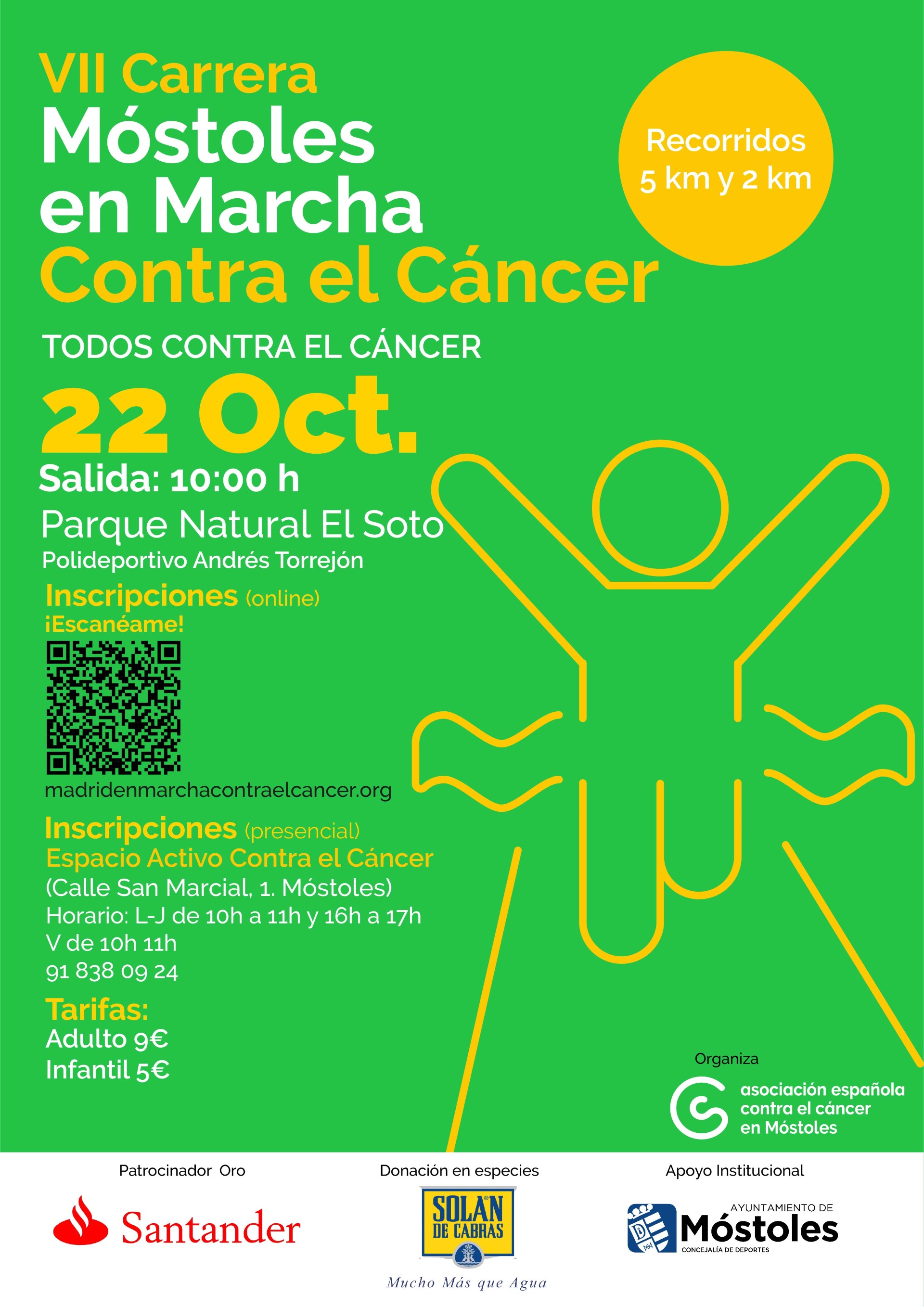 Texto Alternativo: Móstoles marchará contra el cáncer