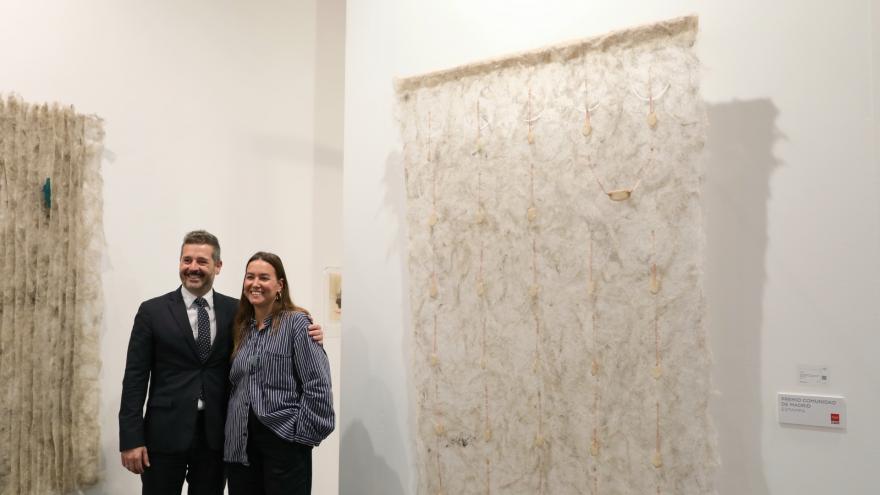 Texto Alternativo: La Comunidad de Madrid reconoce a las artistas Mercedes Pimiento e Irene Infantes con el Premio Estampa 2023