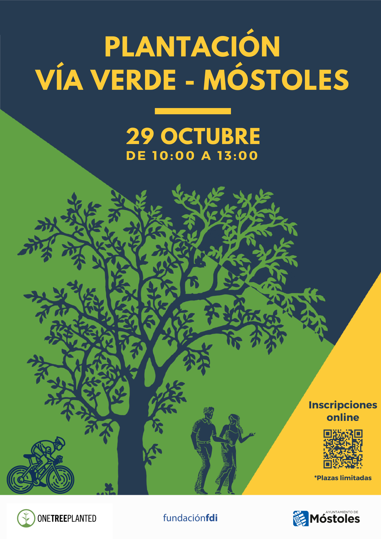 Texto Alternativo: Móstoles plantará 550 árboles en la Vía Verde del río Guadarrama