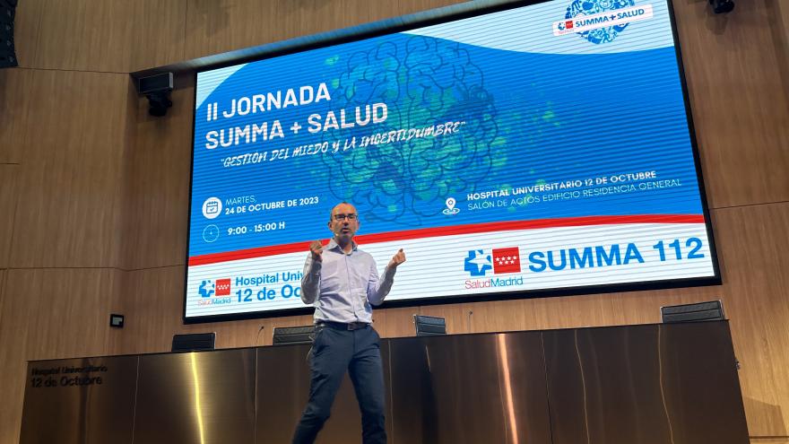 Texto Alternativo: El SUMMA 112 forma a sus profesionales en la gestión del miedo y la incertidumbre