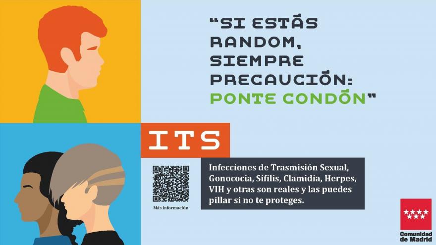 Texto Alternativo: La Comunidad de Madrid estrena una campaña para concienciar a los jóvenes sobre el uso del preservativo y evitar infecciones de transmisión sexual