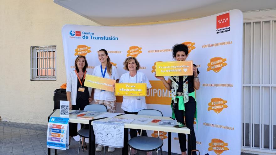 Texto Alternativo: Profesionales del Centro de Salud Alcalde Bartolomé González y del Centro de Transfusión suman 38 donantes de médula ósea con una intervención comunitaria