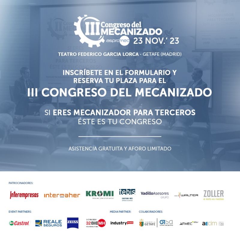 Texto Alternativo: Getafe acogerá el III Congreso del Mecanizado el 23 de noviembre