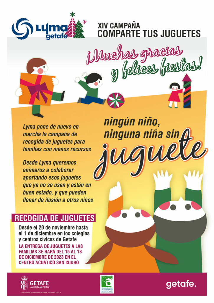 Texto Alternativo: Getafe organiza la XIV campaña ‘Comparte tus juguetes’