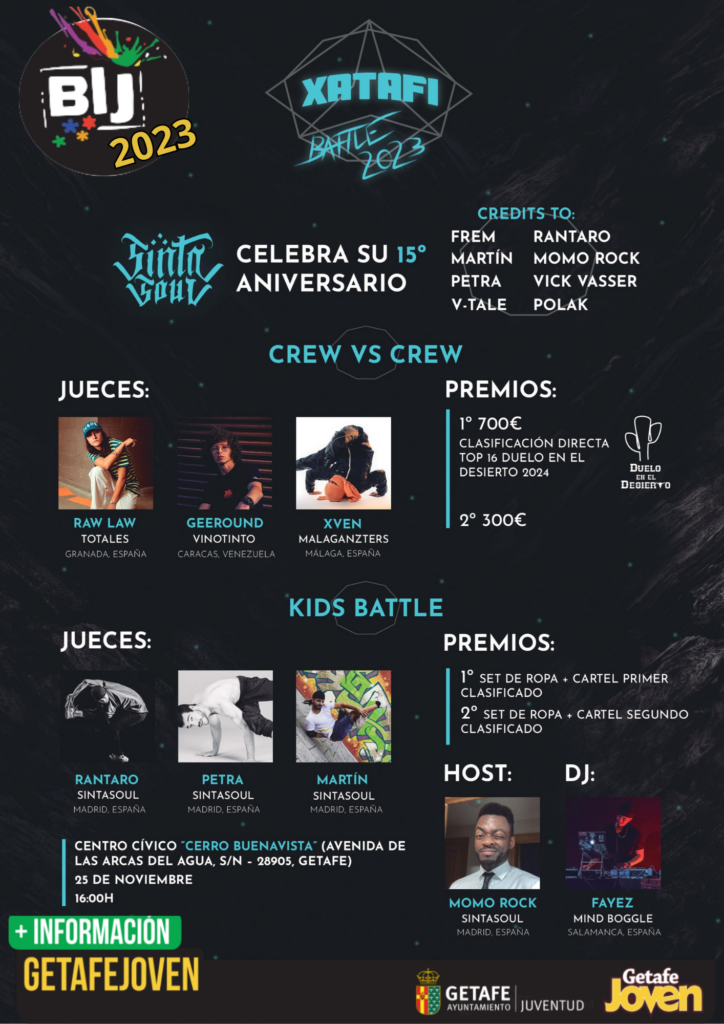 Texto Alternativo: Cita con el break dance en Getafe con la VI edición de la Xatafi Battle