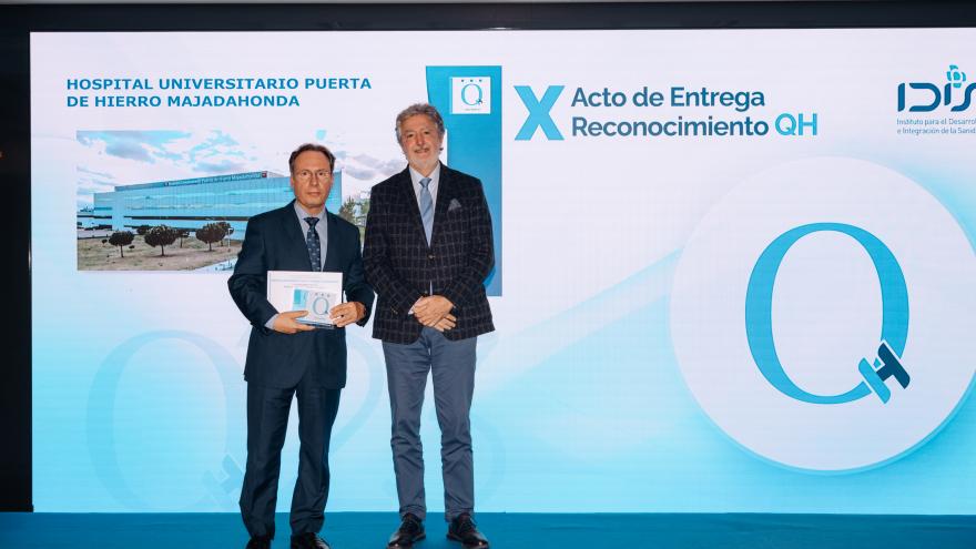 Texto Alternativo: El Hospital Puerta de Hierro, premiado con la máxima categoría en el reconocimiento Quality Healthcare (QH)