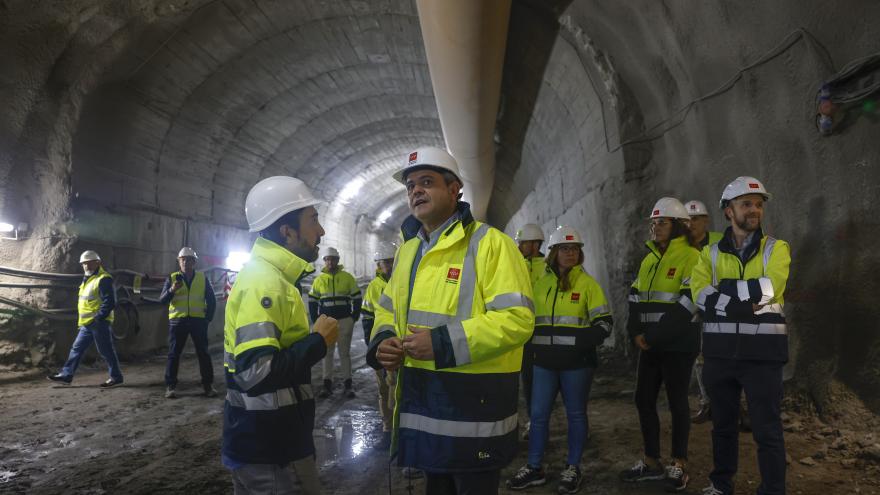 Texto Alternativo: La Comunidad de Madrid ha construido ya más de la mitad de la ampliación de la Línea 3 de Metro que unirá Villaverde Alto con Getafe