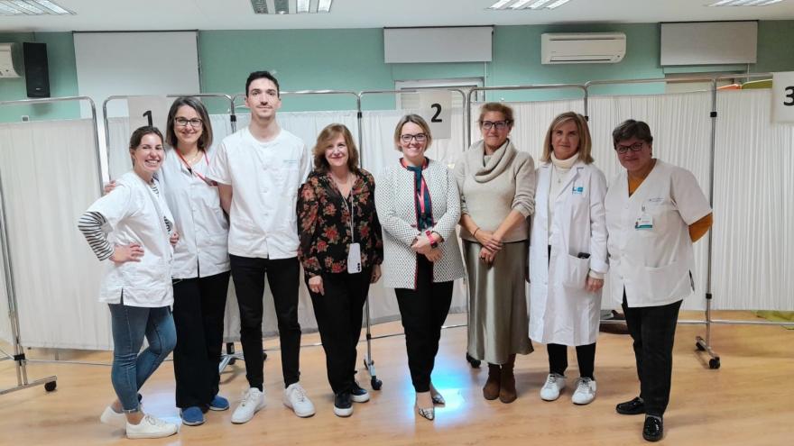 Texto Alternativo: El Servicio de Prevención de Riesgos Laborales vacuna a sus profesionales de Atención Primaria de la Comunidad de Madrid