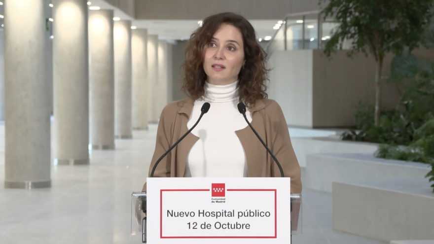 Texto Alternativo: Díaz Ayuso anuncia el final de las obras del nuevo edificio del Hospital público 12 de Octubre, el “gran proyecto europeo, un hito arquitectónico y asistencial”