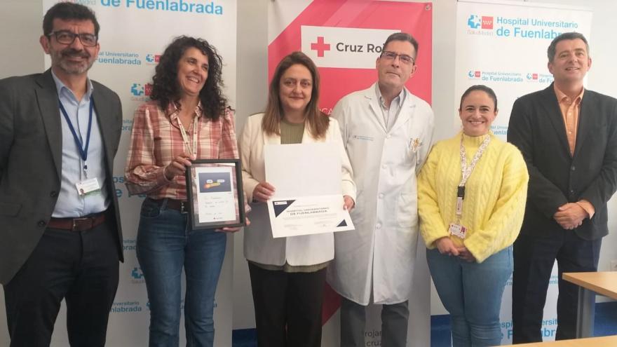 Texto Alternativo: El Hospital Universitario de Fuenlabrada, reconocido por Cruz Roja