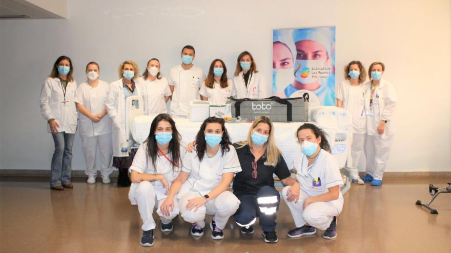 Texto Alternativo: Enfermeras del Hospital Fundación Alcorcón, premiadas por el Colegio de Enfermería de Madrid