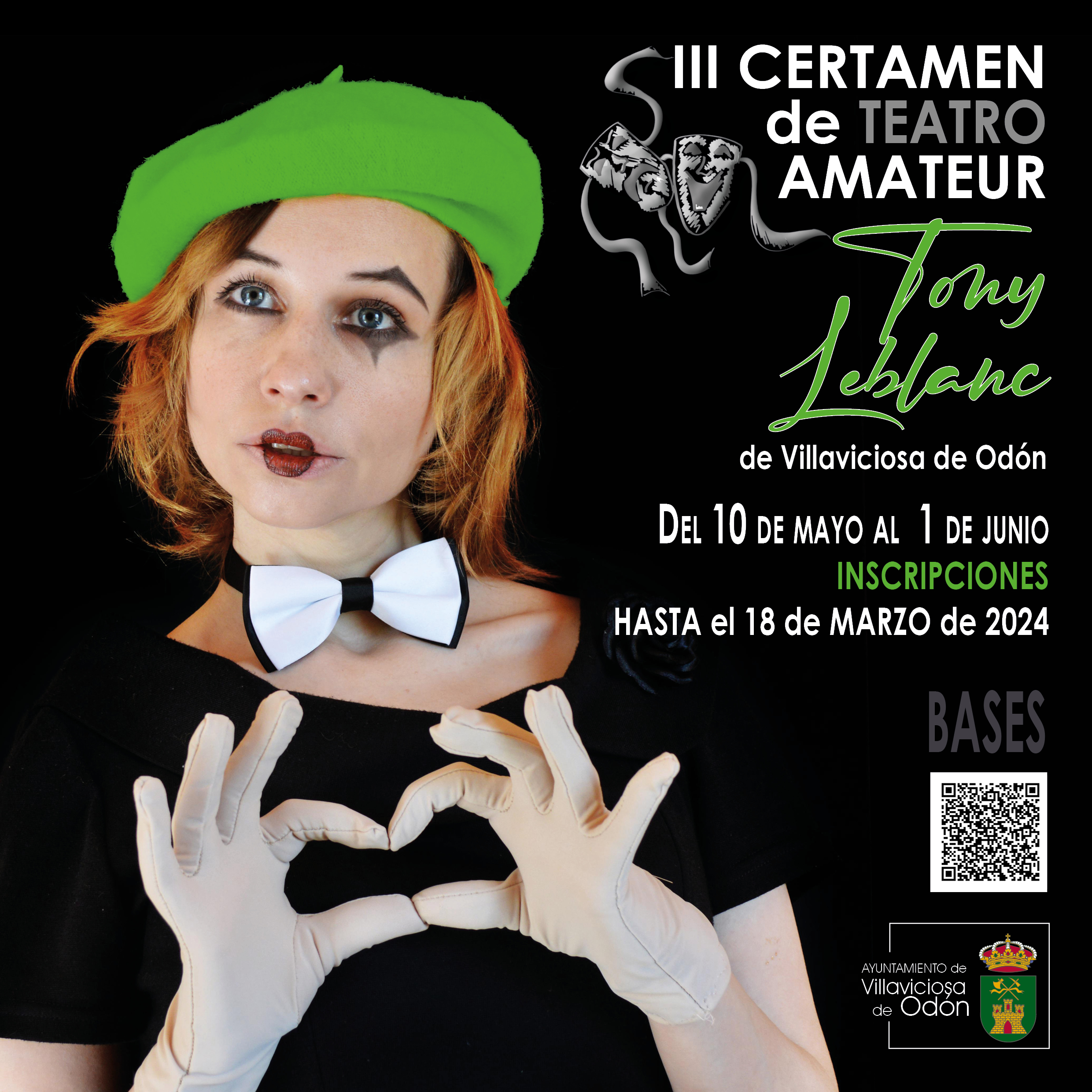 Texto Alternativo: Villaviciosa de Odón abre el plazo para la inscripción de las compañías en la III edición del Certamen de Teatro Amateur Tony Leblanc