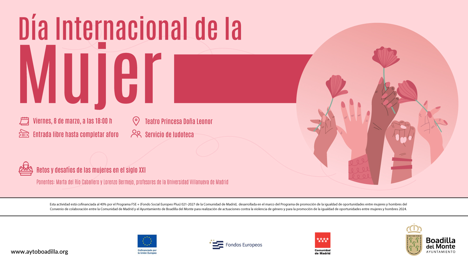 Texto Alternativo: Una conferencia sobre los retos de las mujeres en el siglo XXI conmemorará el Día Internacional de la Mujer