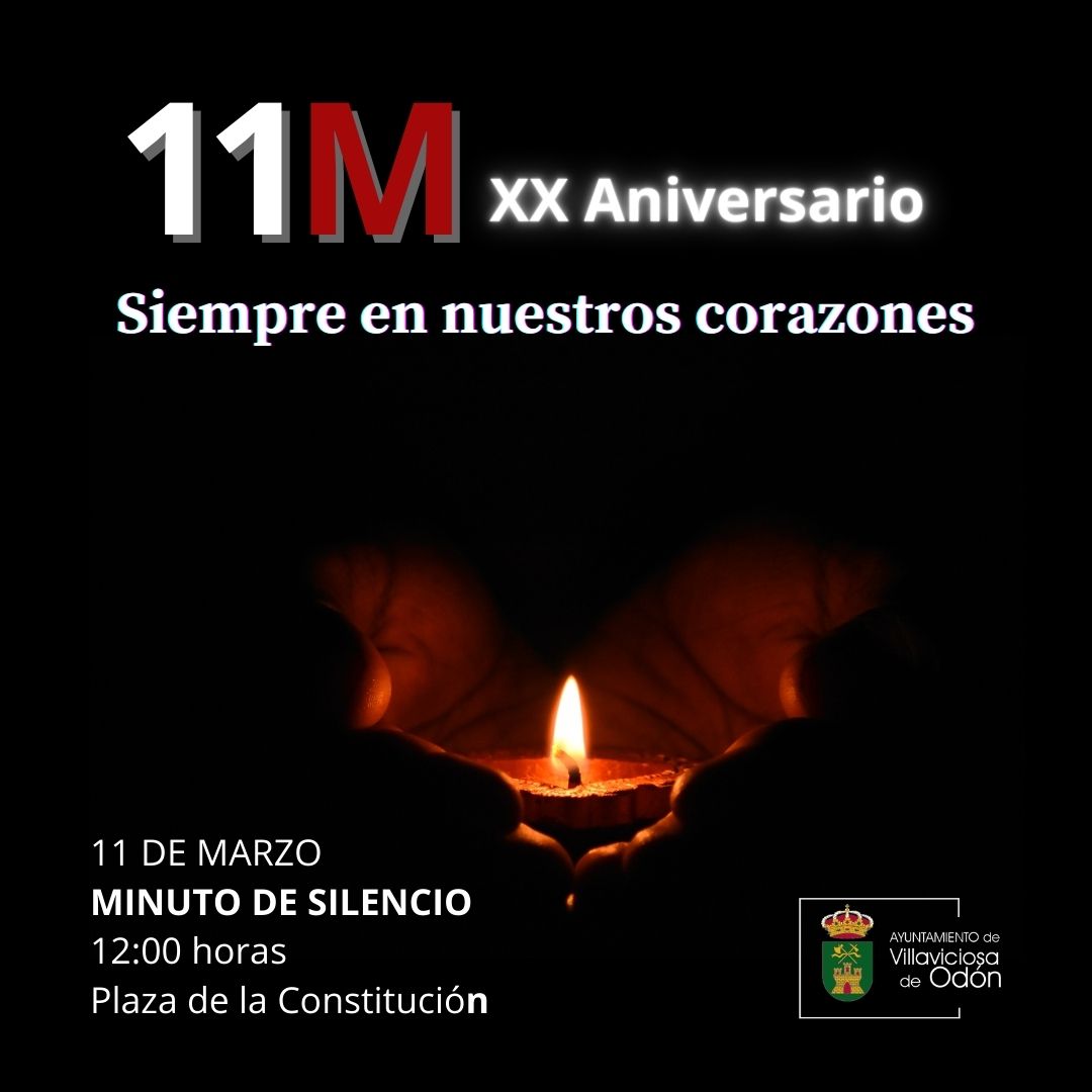 Texto Alternativo: Minuto de silencio para conmemorar el vigésimo aniversario de los atentados del 11M