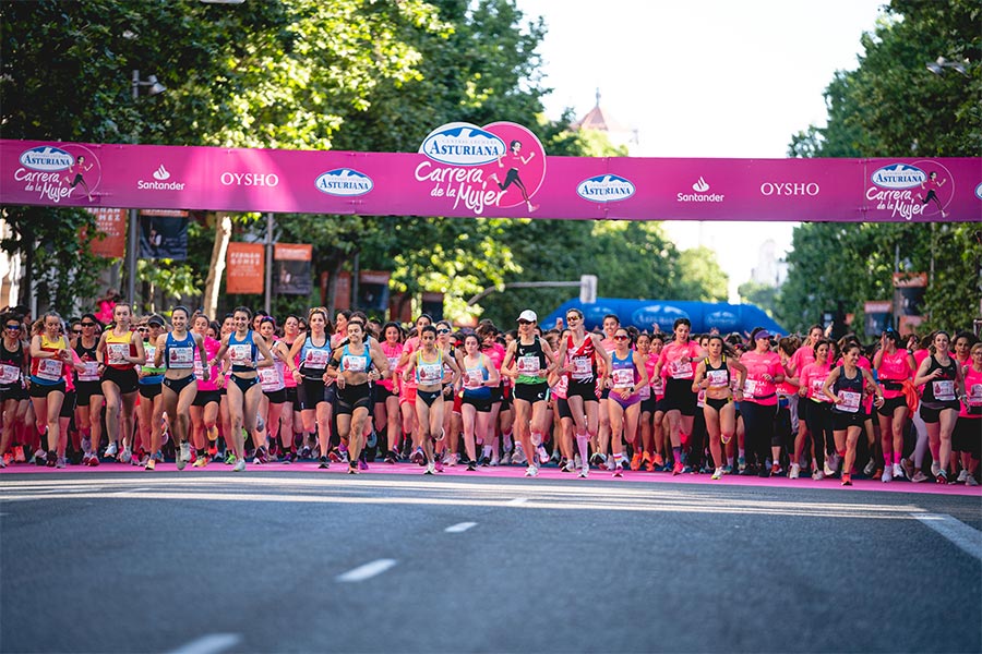 Texto Alternativo: El Ayuntamiento facilita el transporte, las inscripciones y dorsales de la Carrera de la Mujer en Madrid