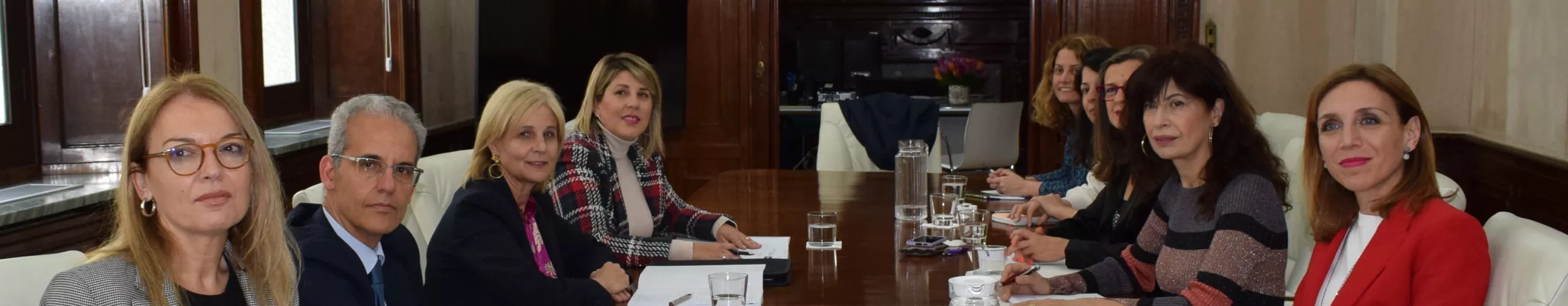 Texto Alternativo: La alcaldesa de Alcorcón mantiene dos reuniones, en la FEMP y en el Ministerio de Igualdad para establecer mecanismos de prevención y atención a mujeres víctimas de violencias