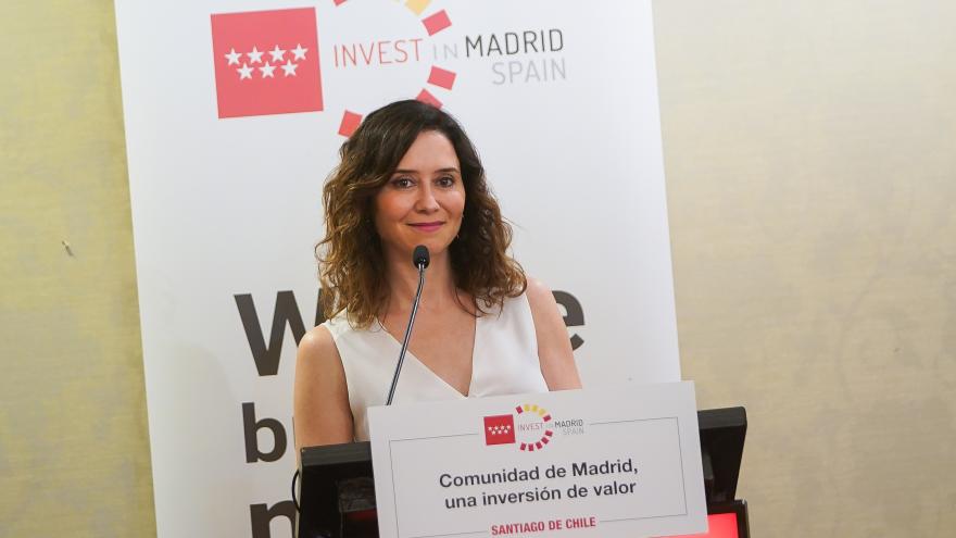 Texto Alternativo: Díaz Ayuso exhibe en Chile un “Madrid vibrante, con innovación y talento” donde encontrar “el lugar ideal para desarrollar proyectos”