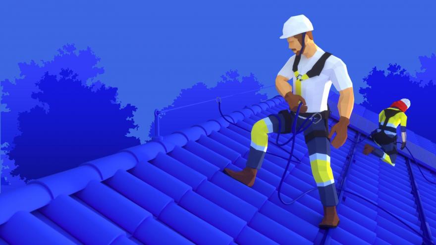 Texto Alternativo: El IRSST actualiza su biblioteca virtual con videos sobre instalación de placas fotovoltaicas