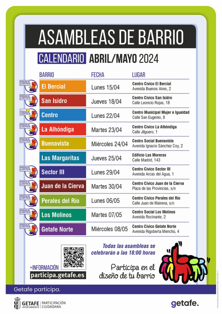 Texto Alternativo: Getafe inicia una nueva edición de las Asambleas de Barrio