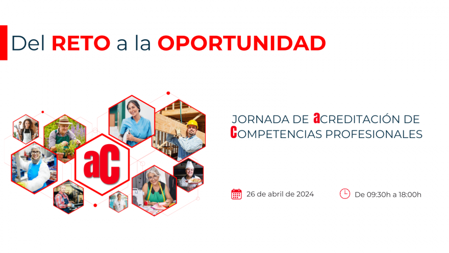 Texto Alternativo: 350 asistentes participarán el 26 de abril en la jornada “del Reto a la Oportunidad” sobre acreditación de competencias profesionales Comunidad de Madrid