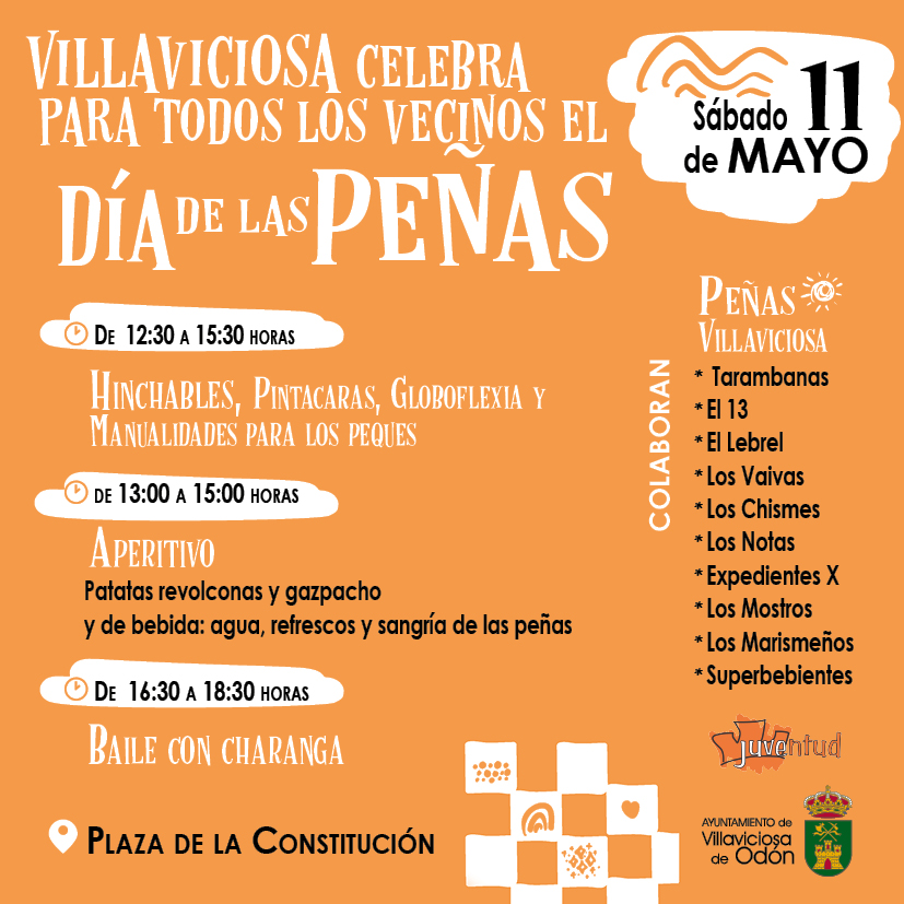 Texto Alternativo: Villaviciosa de Odón celebra este sábado el Día de las Peñas con numerosas actividades en las que pueden participar todos los ciudadanos