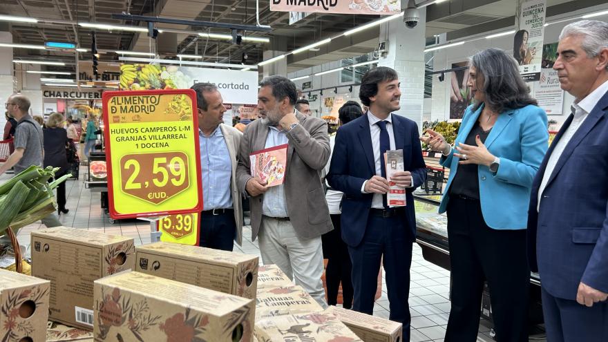 Texto Alternativo: La Comunidad de Madrid la Comunidad presenta la XXII edición de Alimentos de Madrid que se desplegará en 42 hipermercados