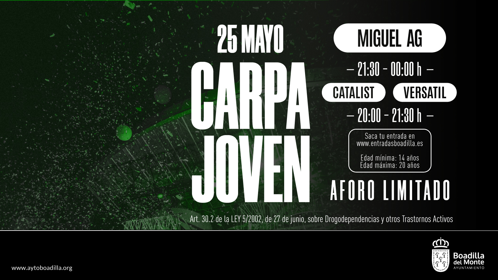Texto Alternativo: La Carpa Joven abrirá de nuevo el 25 de mayo con las actuaciones en directo de varios DJ