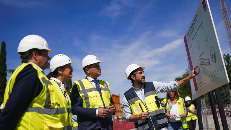 Texto Alternativo: La Comunidad de Madrid avanza en la construcción de la futura estación de la Línea 11 de Metro de Madrid Río