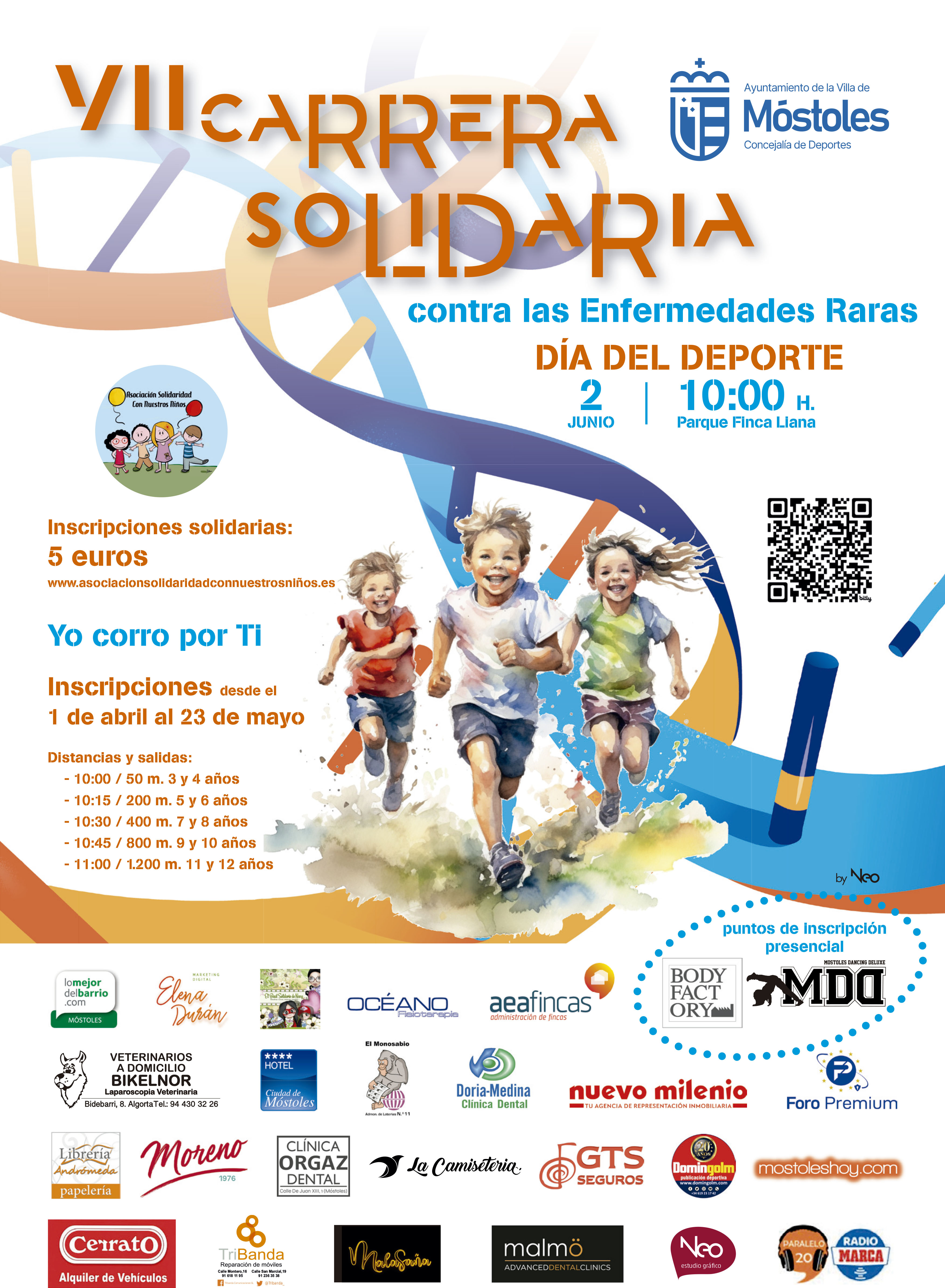 Texto Alternativo: Vuelve a Móstoles una nueva edición de la Carrera Solidaria contra las Enfermedades Raras