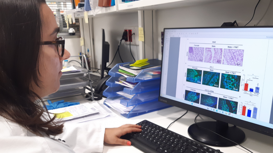 Texto Alternativo: El Hospital 12 de Octubre participa en un estudio que demuestra que el trasplante de microbiota fecal puede ser utilizado como terapia frente a la intoxicación por alcohol