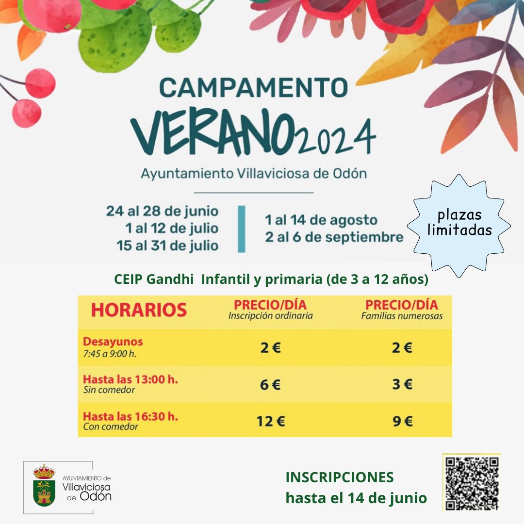Texto Alternativo: Abierto el plazo de inscripción para el Campamento de verano