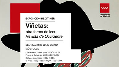 Texto Alternativo: El Centro Cultural Villa de Móstoles acoge la exposición “Viñetas: otra forma de leer Revista de Occidente”, de la Red Itiner de la Comunidad de Madrid
