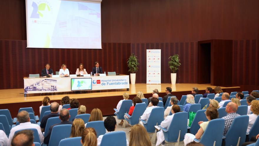Texto Alternativo: El Hospital Universitario de Fuenlabrada celebra su 20º aniversario al servicio de la población