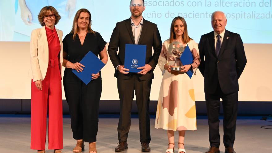 Texto Alternativo: Profesionales del Hospital Universitario de Móstoles, premiados en la Gala de Investigación del Colegio de Enfermería de Madrid