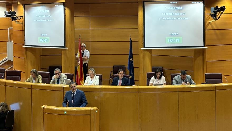 Texto Alternativo: La Comunidad pide al Gobierno central que acelere la conexión Madrid-Lisboa mediante alta velocidad para alcanzar una gran alianza ibérica