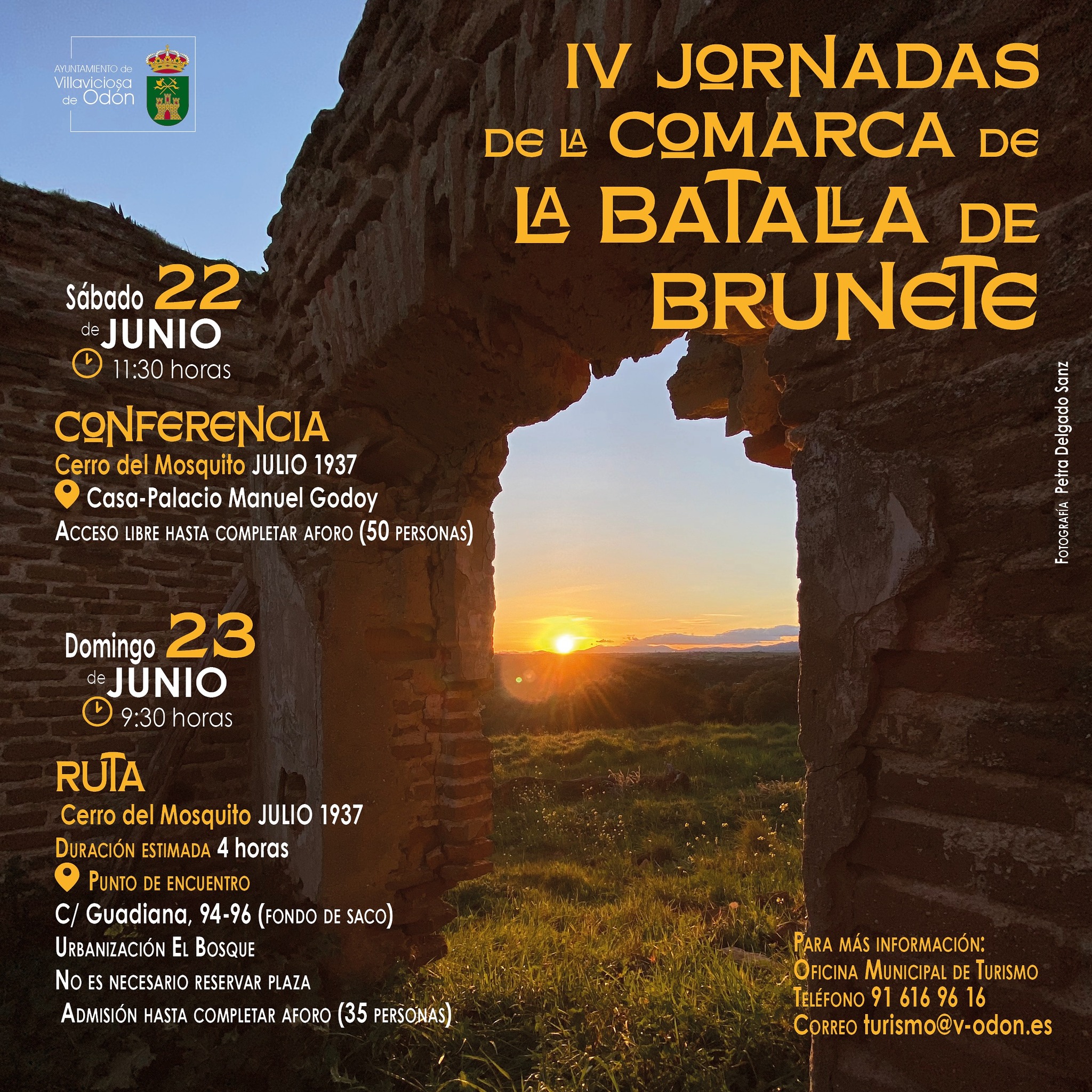 Texto Alternativo: Villaviciosa de Odón participa en las IV Jornadas de la Comarca de la Batalla de Brunete con una ruta y una conferencia