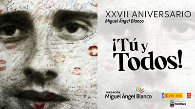 Texto Alternativo: Móstoles celebra el homenaje a Miguel Ángel Blanco en el XXVII aniversario de su asesinato