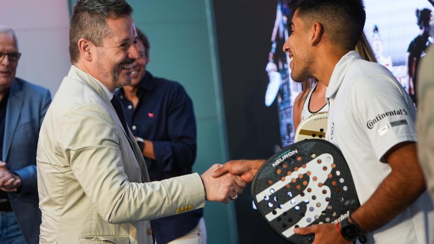Texto Alternativo: La Comunidad de Madrid patrocina el torneo internacional Premier Pádel P1