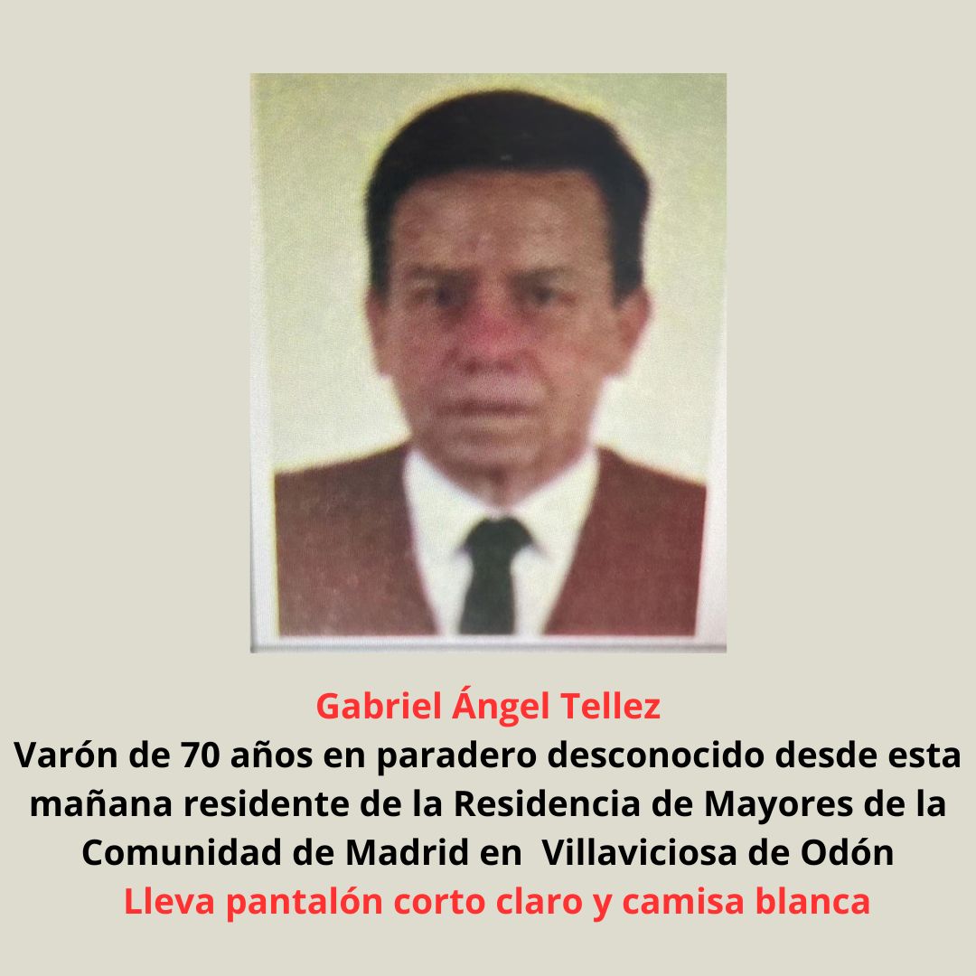 Texto Alternativo: Se activa un dispositivo de búsqueda de un hombre de 70 años en paradero desconocido desde esta mañana