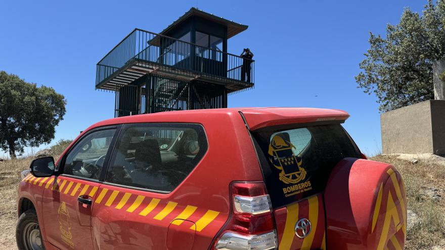 Texto Alternativo: La Comunidad de Madrid controla desde 34 torres de vigilancia la detección de incendios forestales en la región