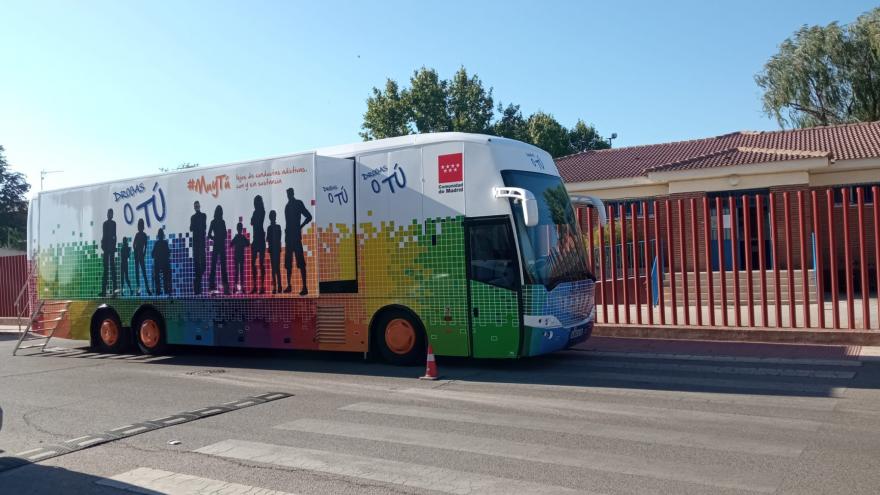 Texto Alternativo: La Comunidad de Madrid activa la campaña itinerante de prevención de adicciones Drogas o Tú en distintas localidades de la región