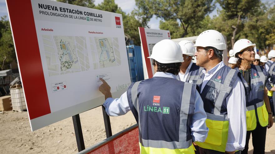 Texto Alternativo: La Comunidad de Madrid avanza en la construcción de la futura estación de Comillas en la Línea 11 de Metro