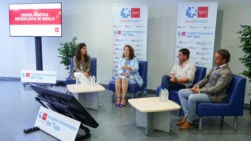 Texto Alternativo: La Comunidad de Madrid incorpora cirugía robótica para la artroplastia total de rodilla en el Hospital Universitario del Tajo