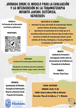 Texto Alternativo: Móstoles celebrará una jornada profesional sobre reparación terapéutica de traumas en niños y jóvenes