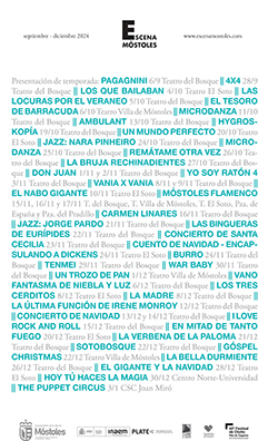 Texto Alternativo: Comienza la venta de entradas para la II Temporada de Escena Móstoles 2024