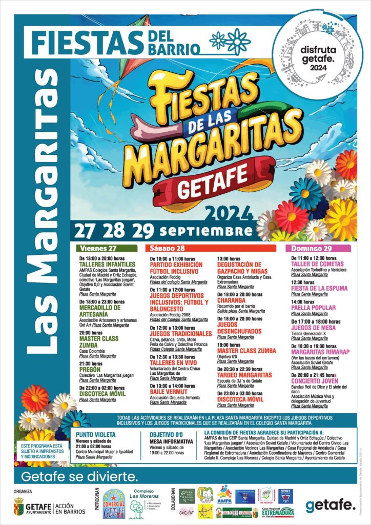 Texto Alternativo: Las Margaritas cierra las Fiestas de Barrio 2024 en Getafe