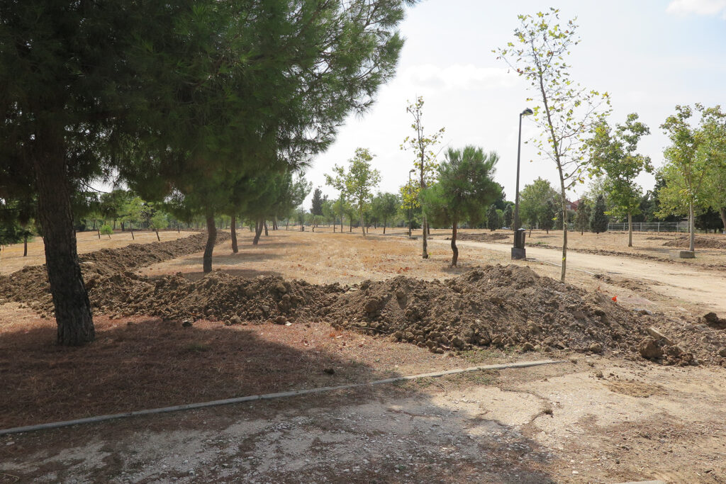 Texto Alternativo: Getafe mejora el Parque de Buenavista con más árboles, área canina y nuevos senderos