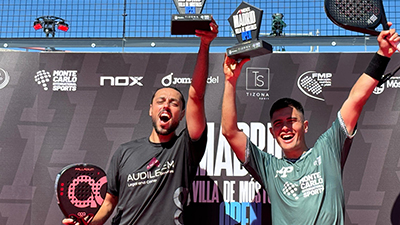 Texto Alternativo: Pablo Lijó y Maxi Arce ganan el A1 Pádel Villa de Móstoles, que ha registrado miles de espectadores