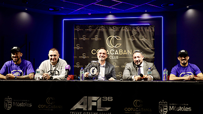 Texto Alternativo: Llega a Móstoles, por primera vez, la AFL36 de Artes Marciales Mixtas
